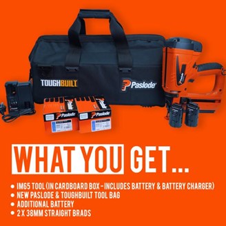 IM65 LITHIUM BRAD NAILER PROMO KIT